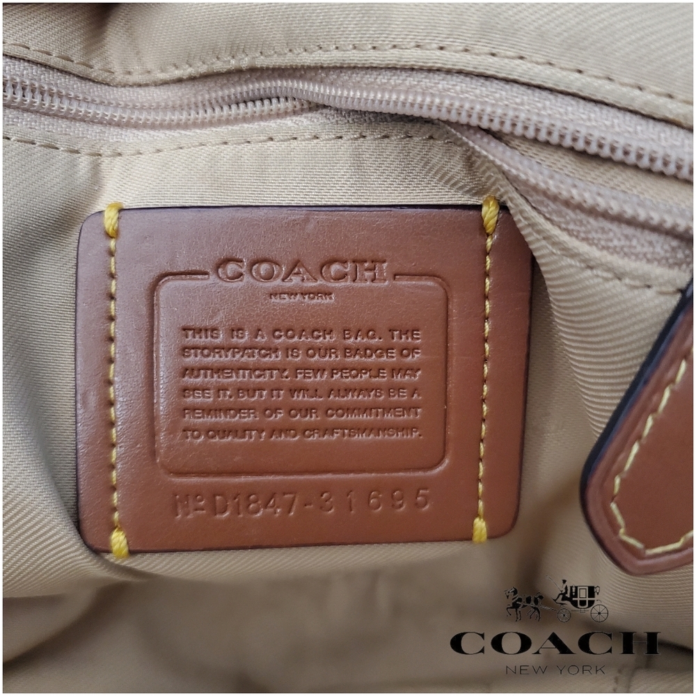 Coach 31695 Rose Print Coated Canvas Crossbody Camera Bag with Leather Tassel - Picture 17 of 17